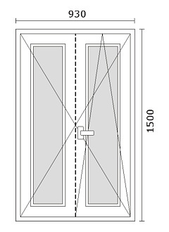 Disegni infissi in PVC - Finestra pvc sistema Aluplast a ribalta profilo ideal 4000 Round Line (5 camere)